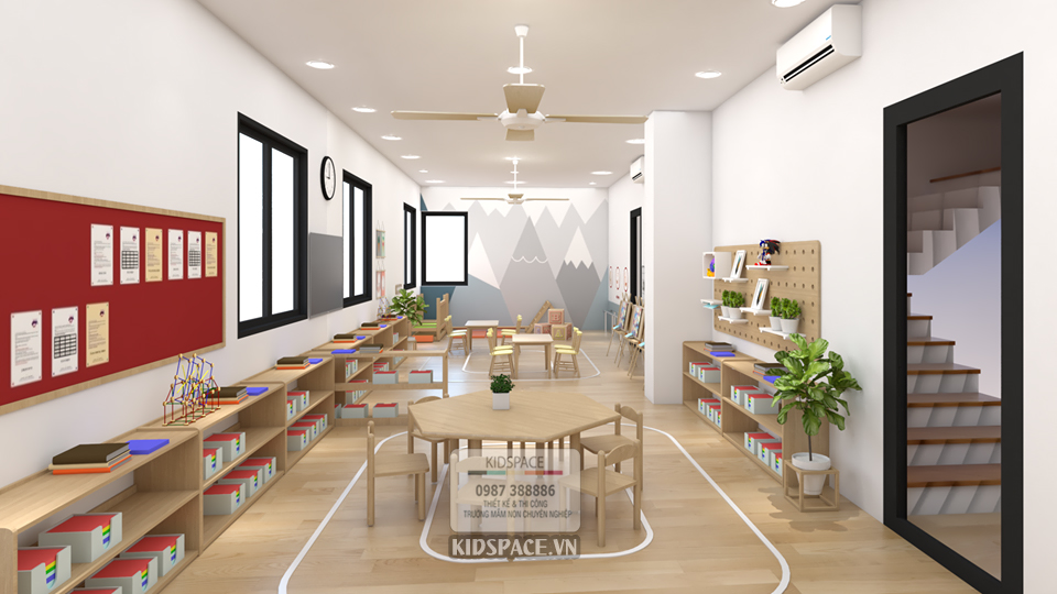 thiết kế mầm non montessori